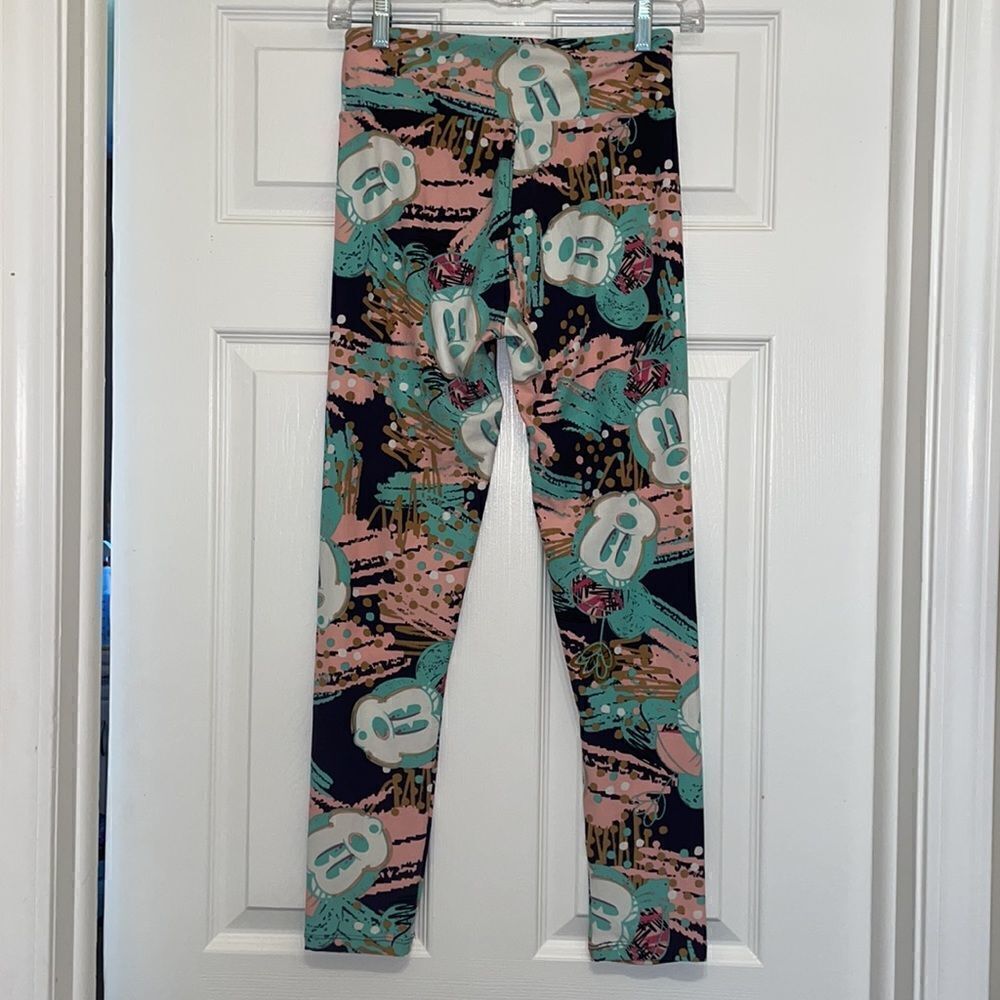 ✨LuLaRoe Disney Mickey Mouse Limited Edition One Size Leggings - Picture 3 of 6